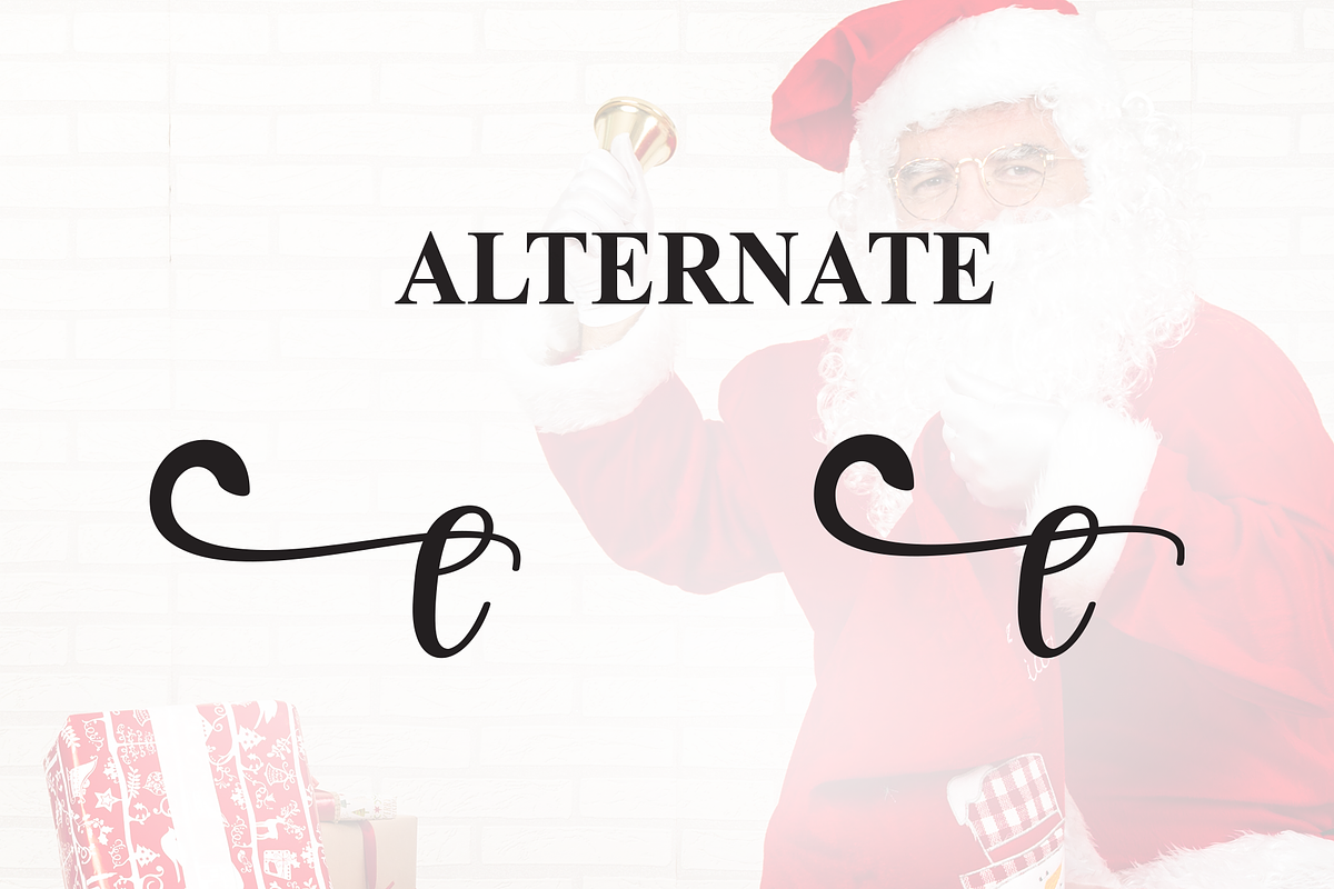 Delight Santa | Script Font, a Handwritten Font by Scratchones (Photo 8 of 9)