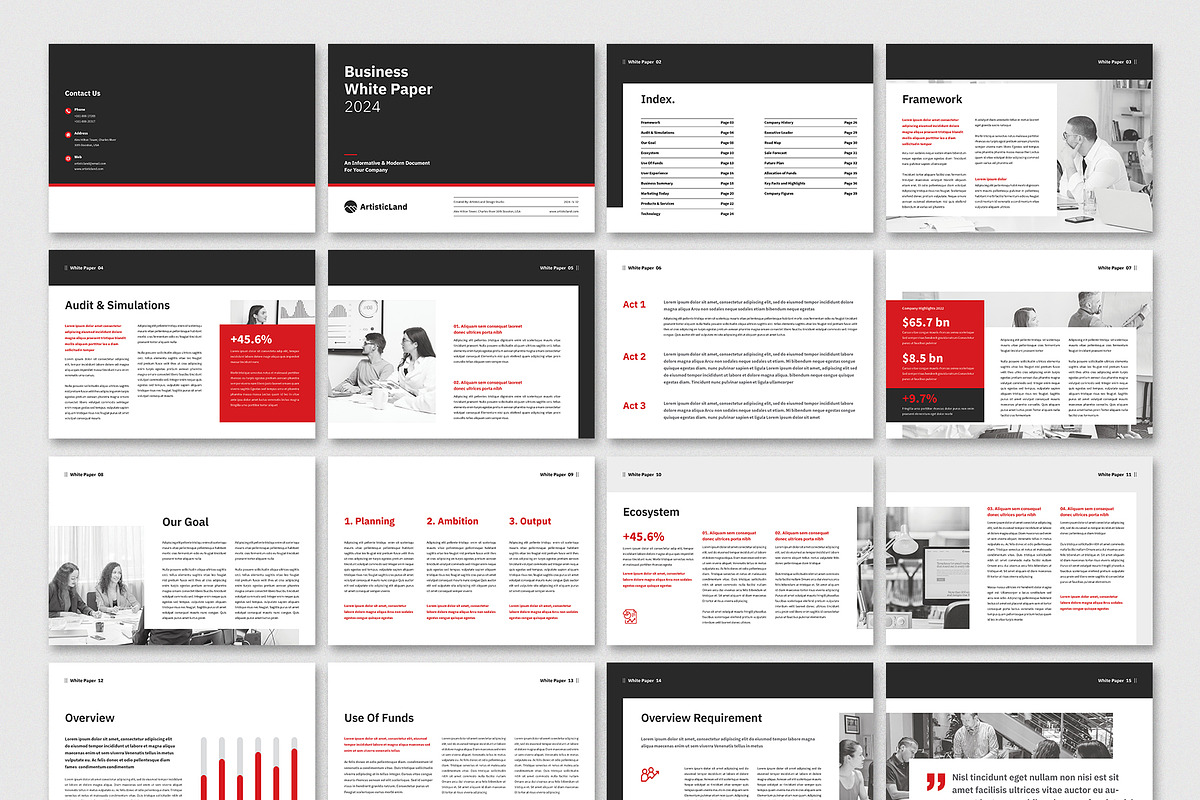 White Paper Template, a Brochure Template by ArtisticLand (Photo 11 of 11)