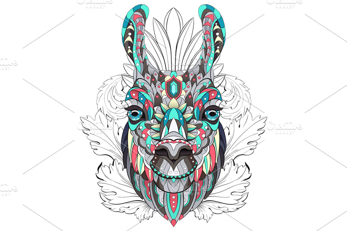 Ethnic Collection: Llama, an Animal Illustration by ArtoJoy (Photo 5 of 6)