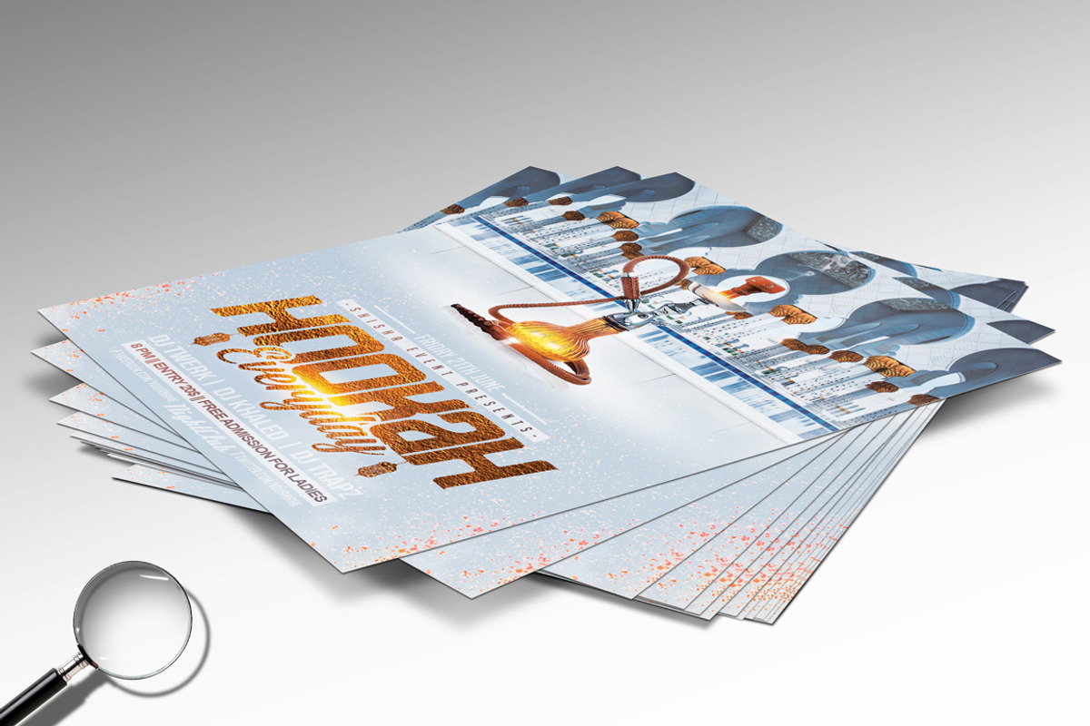 Hookah Everyday | 6 Flyer Designs, a Flyer Template by GIGA-TEMPLATE (Photo 11 of 13)