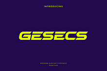 Gesecs - Modern Display Typeface