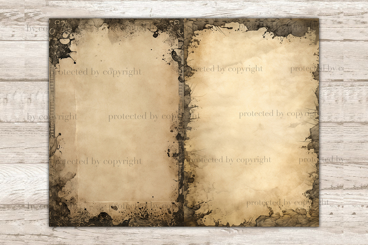 Gothic Frame Junk Journal Pages, a Decorative Illustration by GlamArtZhanna (Photo 8 of 10)
