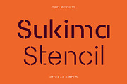 Sukima Stencil Display Font, a Sans Serif Font by Platform Design (Thumbnail 1 of 9)