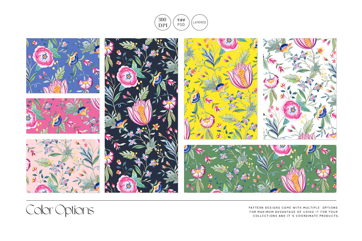 Chintz Indien Watercolour Floral, a Pattern Graphic by TSTUDIO (Photo 7 of 15)