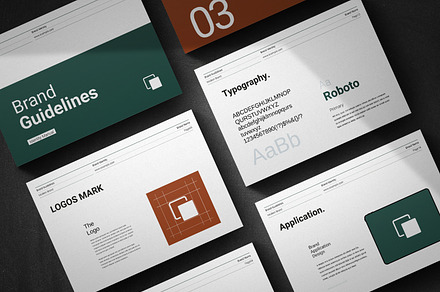 Brand Guidelines Template, a Marketing Template by evgenystudio
