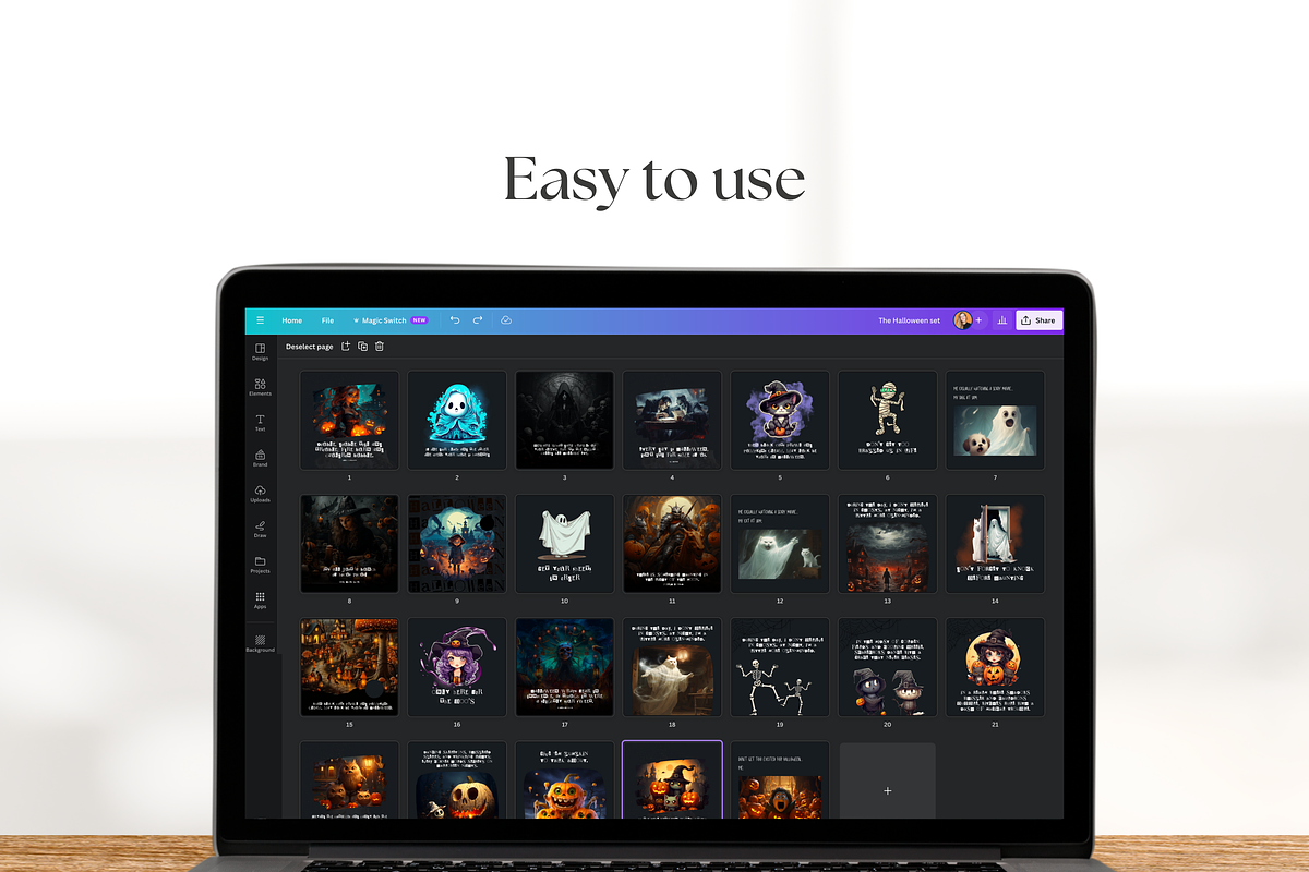 Funny Halloween Template Set I Canva, a Social Media Template by The Social Stuff (Photo 8 of 11)