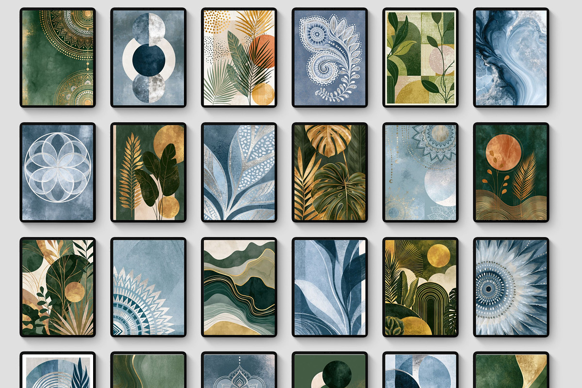 550+ Boho Wall Art Prints Bundle, a Decorative Illustration by Selenique Studio (Photo 12 of 12)