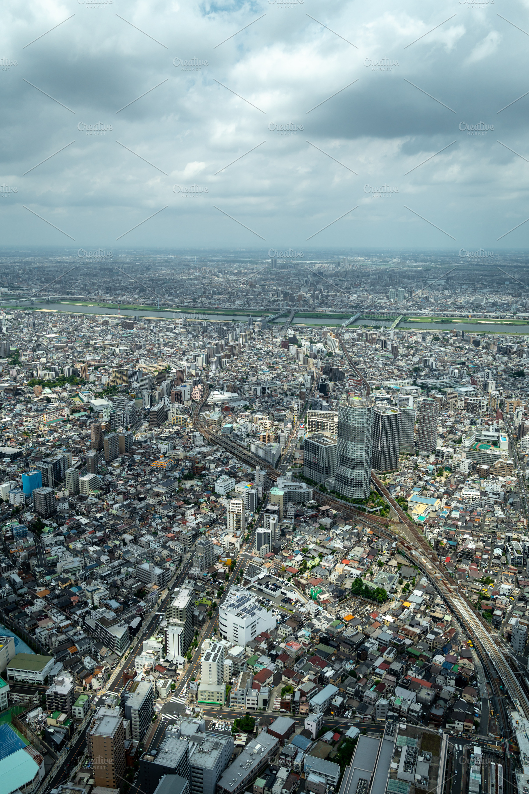 Aerial view of central Tokyo cityscape in Japan, an Architecture Photo by GoodGoods