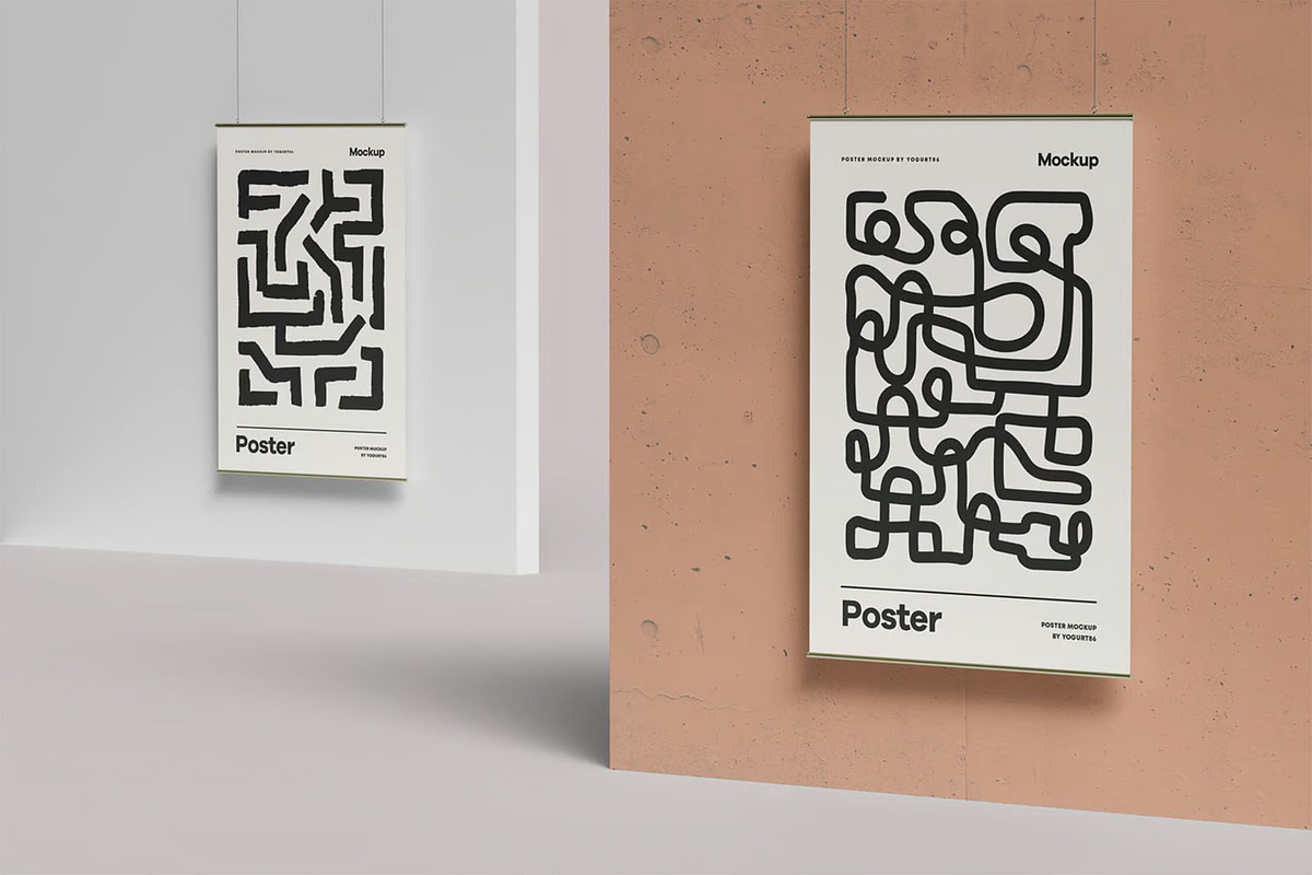 Poster Mock up, an Advertising Mockup by zippypixelstudio (Photo 13 of 13)