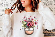 Whimsical flowers spring clipart, an Illustration by SinaCreation (Thumbnail 6 of 11)