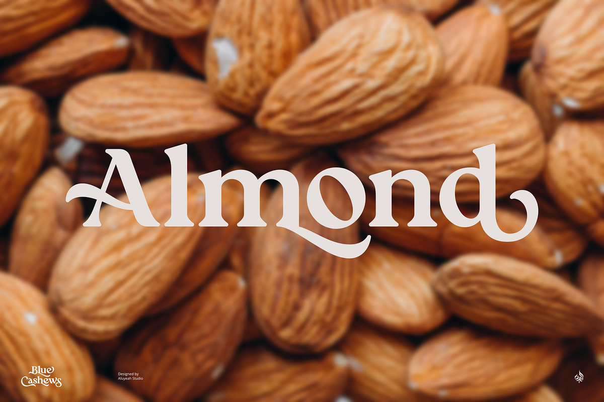 Blue Cashews, a Serif Font by Aluyeah Studio (Photo 2 of 14)