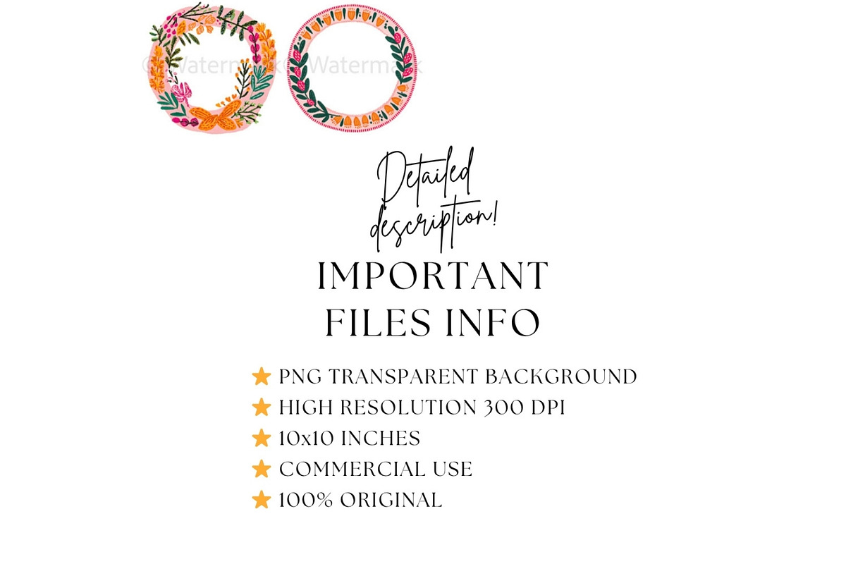 Abstract Boho Flowers Clipart Bundle, a Decorative Illustration by Nicole Branger Art (Photo 10 of 20)
