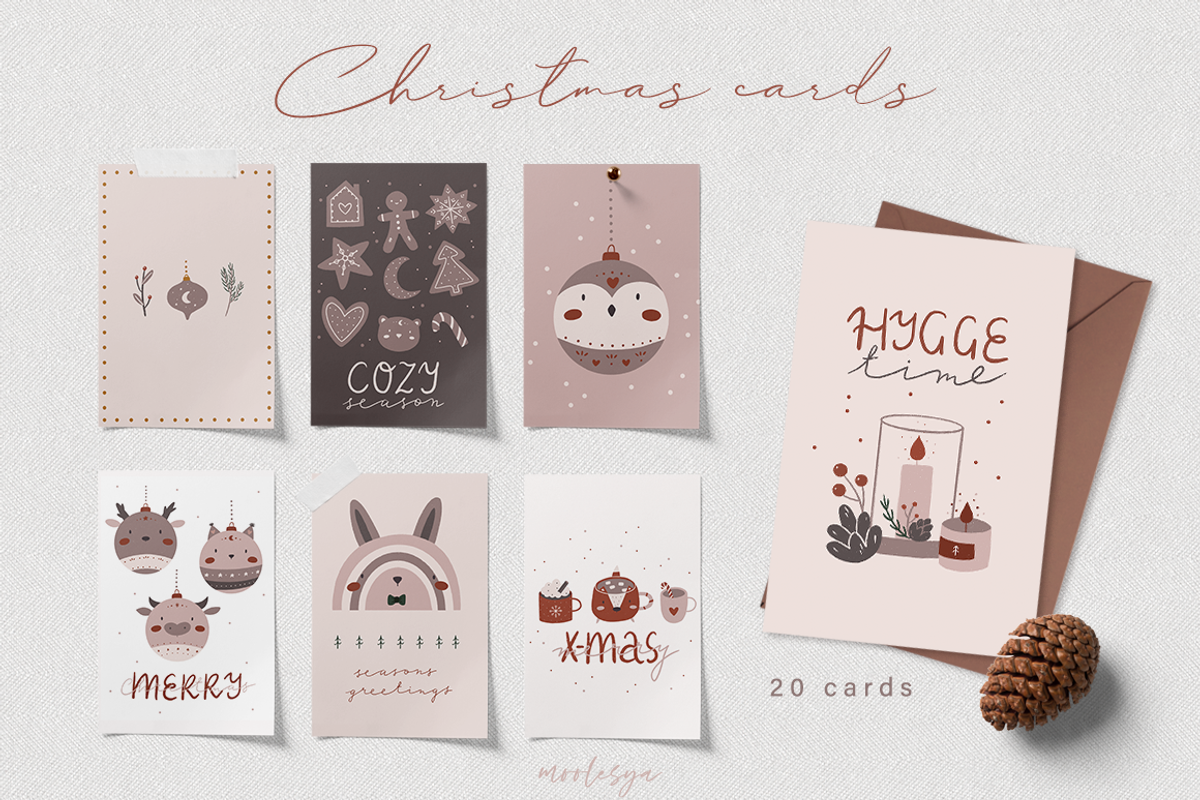 Hygge Christmas • Kids collection, an Animal Illustration by moolesya (Photo 9 of 17)