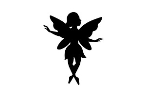 Fairy Silhouette. Mythical Tale