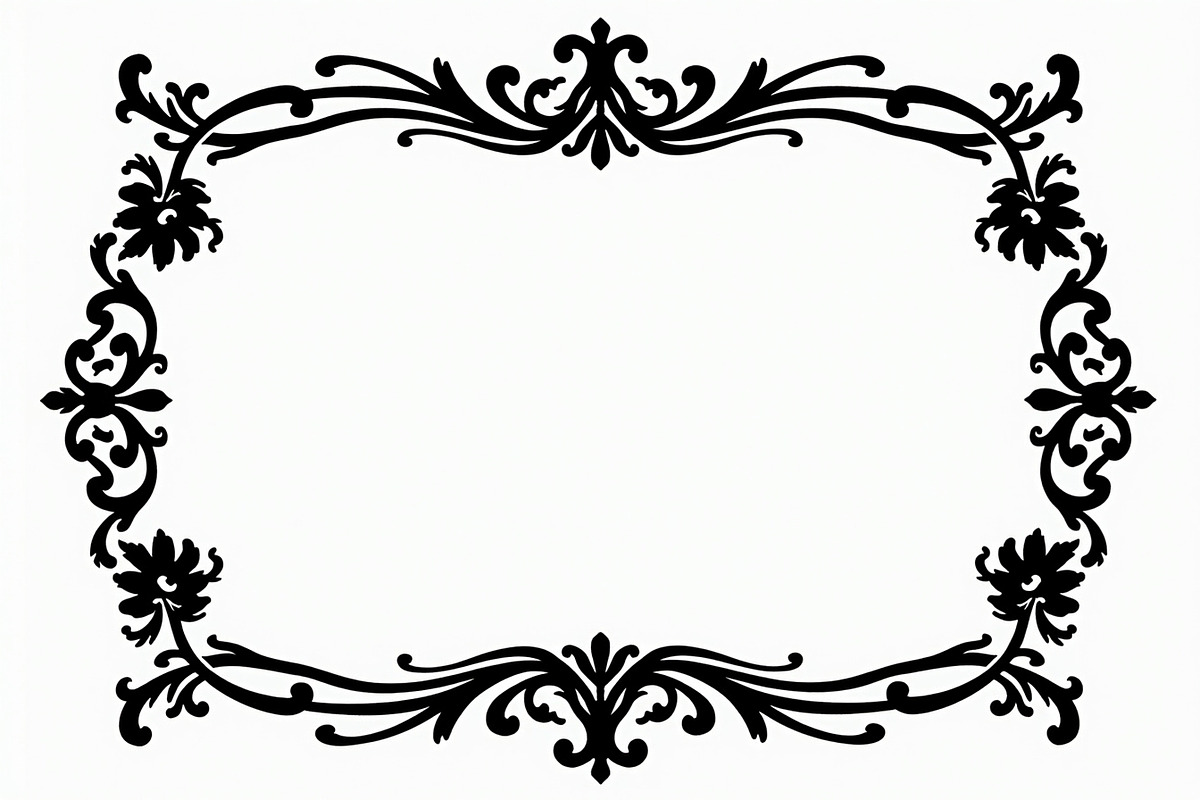 Elegant Floral Border Vector Design,, an Illustration by Amazin_art (Photo 24 of 26)