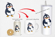 Penguin with Snowball Clipart, a Graphic by Artnoy (Thumbnail 4 of 5)