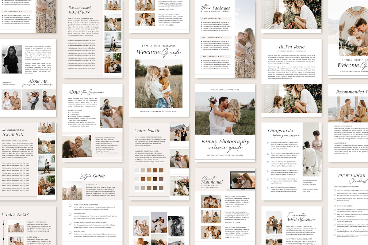 Photography Family Session Guide, a Magazine Template by ShopRShop (Photo 9 of 10)