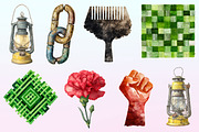 Minimalist Juneteenth Clipart., a Graphic by CitraGraphics (Thumbnail 2 of 4)