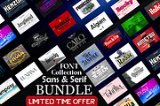 Font Collection Sans & Serif Bundles, a Slab Serif Font by Canden Meutuah (Thumbnail 1 of 8)