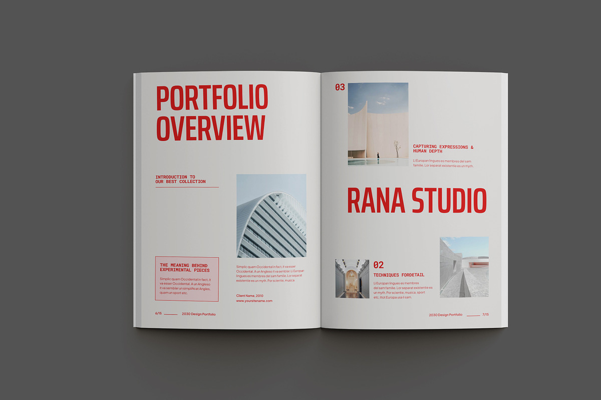 Clean Minimalist Portfolio preview 5