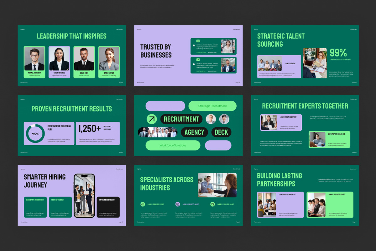 Recruitment Agency Deck, a Presentation Template by Loin Studio (Photo 3 of 4)