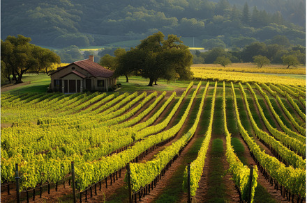 Captivating Beautiful vineyard, a Nature Photo by Ylivdesign