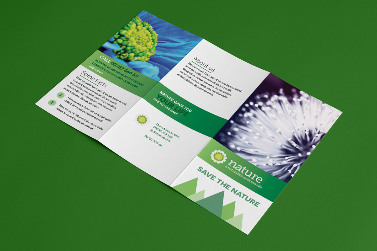 Eco Nature 3fold Brochure, a Brochure Template by Print design (Photo 3 of 3)