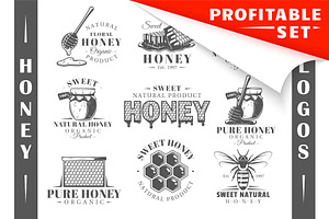 18 Honey Logos Templates