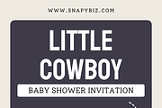 Cowboy Baby Shower Invitation Temp, an Invitation Template by Snapybiz (Thumbnail 11 of 12)