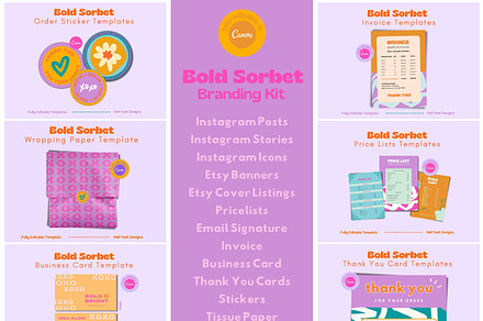 Bold Branding Bundle Canva Templates, a Branding & Logo Template by HellYeahDesigns