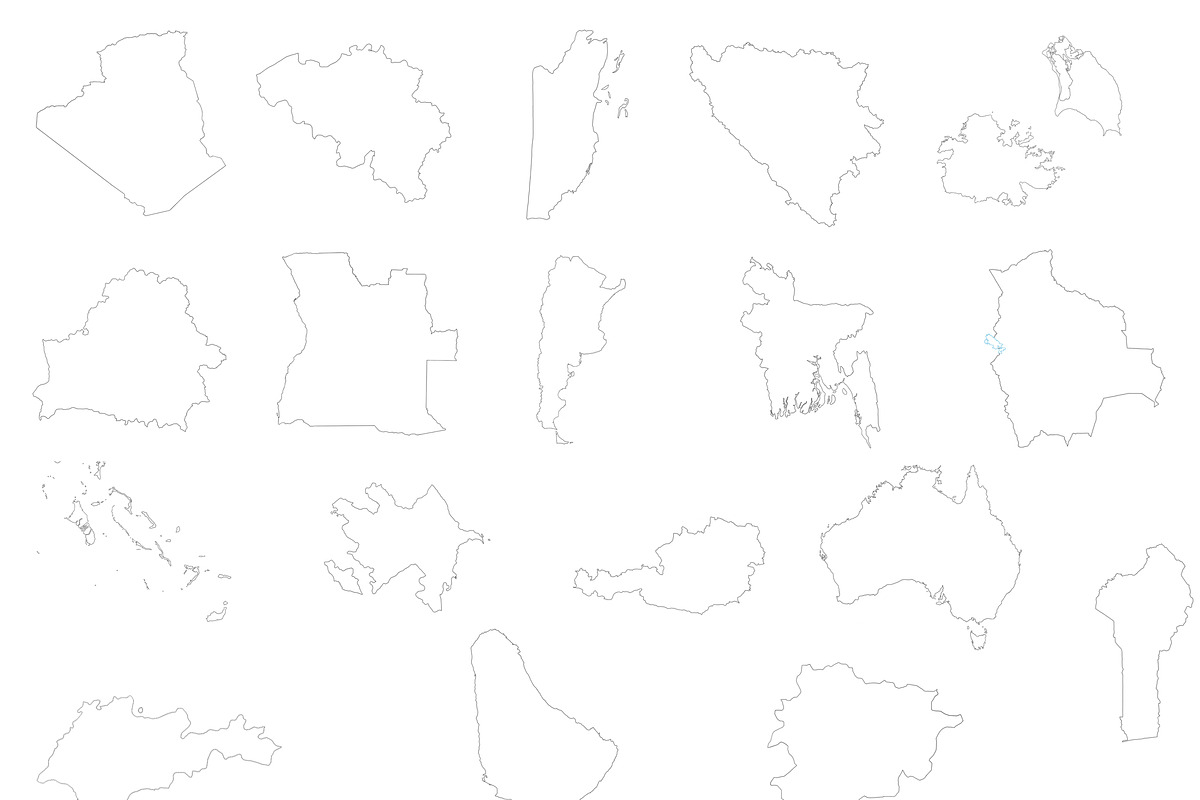192 World Countries Maps, an Animal Illustration by Character (Photo 3 of 6)