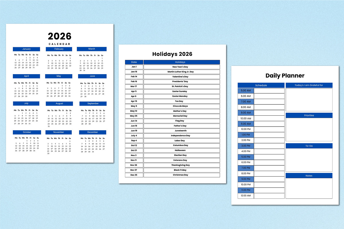 2026 Daily Journal KDP Interior, a Stationery Template by Shumaya (Photo 2 of 4)