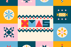 Christmas Holiday Pattern Geometric