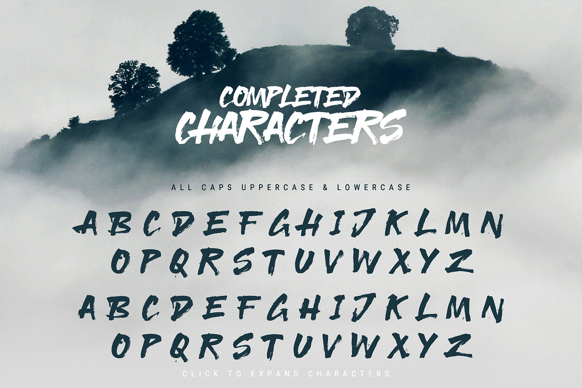 Readow Brush Fontsz, a Handwritten Font by AaType. (Photo 2 of 6)