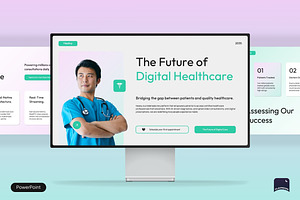 HealthTech & Telemedicine Startup, a Presentation Template by Claymoon Lab