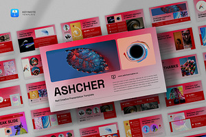 Red Creative Keynote Template, a Presentation Template by fluffstudio