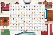 400+ Antique Furniture Kitchenware, a Decorative Illustration by Digital Museum (Thumbnail 7 of 10)