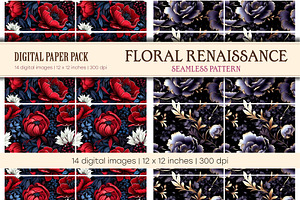 Floral Seamless Patterns 15.