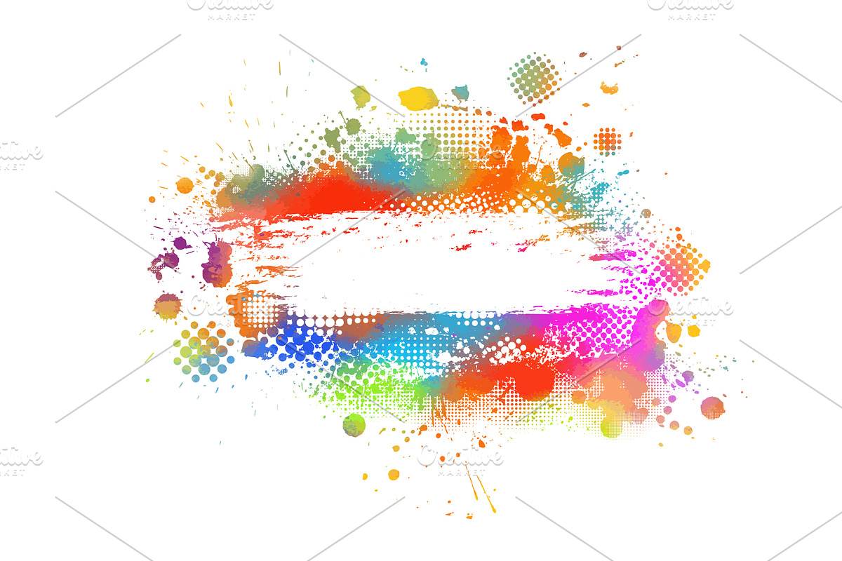 Bright colorful watercolor stain, a Texture Illustration by Nenahliadava Design