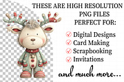Cute Reindeer, Festive Antlers Clipa, an Illustration by Daily.Designs (Thumbnail 2 of 5)