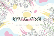 Spring Vibes Quirky Handletterd Font, a Font by CraftlabSVG (Thumbnail 1 of 5)