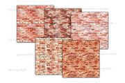 Red Brick Wall Papers, a Pattern Graphic by GlamArtZhanna (Thumbnail 3 of 4)