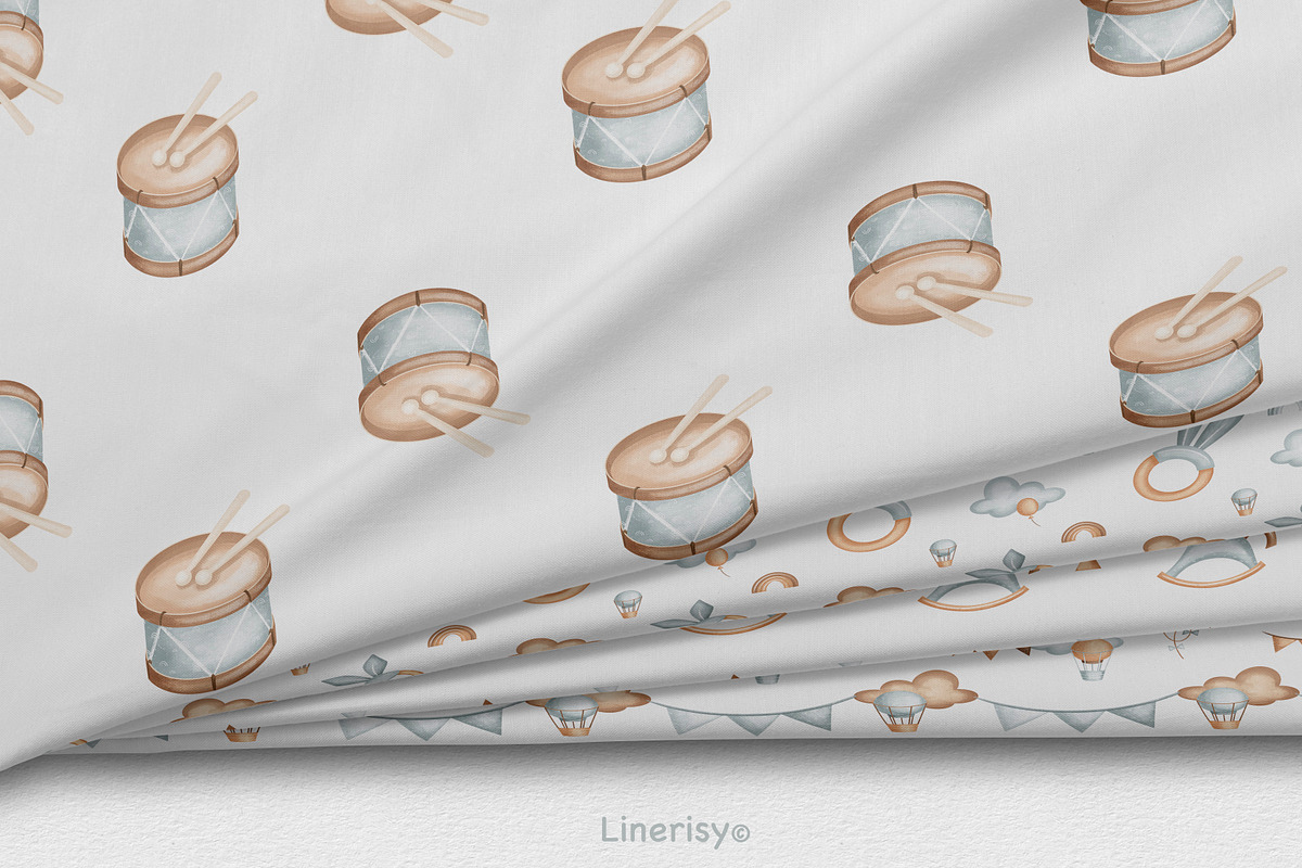 NEWBORN baby illustration & patterns, an Object Illustration by Linerisyart (Photo 7 of 17)