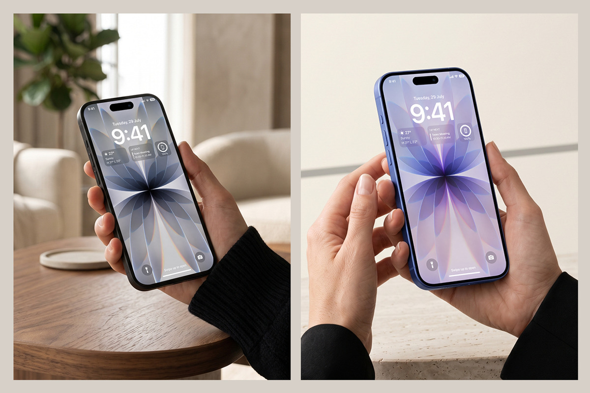 iPhone 17 Hand Holding Mockup Bundle, an iPhone Mockup by mockeyai (Photo 4 of 5)