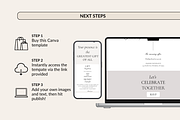 Classic Wedding Website Canva, a Landing Page Template by Preset Pixels (Thumbnail 9 of 9)