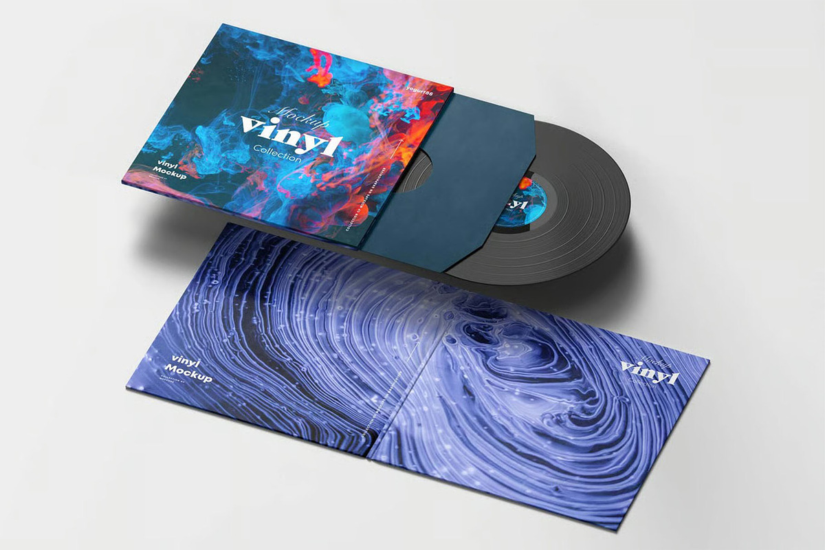 Vinyl Mock-up, a Product Mockup by zippypixelstudio (Photo 5 of 8)