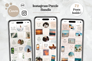 Instagram Puzzle Template Bundle