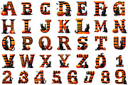 Retro Halloween Letter Clipart Bundl, an Illustration by DreamArtGraphic (Thumbnail 2 of 2)