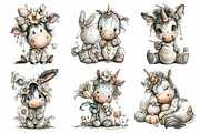 Whimsical Easter Cute Unicorn Clipar, an Illustration by Daily.Designs (Thumbnail 3 of 8)