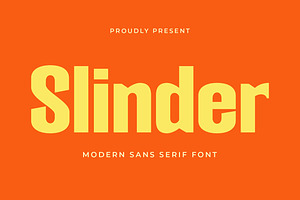 Slinder - Modern Sans Serif